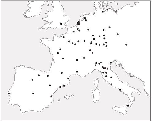 Géographie européenne des incunables lyonnais : deux approches cartographiques  Philippe NIETO  Conservateur à la Bibliothèque de l’Arsenal, https://revues.droz.org/index.php/HCL/article/view/1882/3197